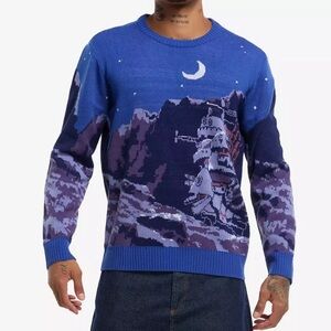 Unisex Studio Ghibli Howl's Moving Castle Night Scene Intarsia Sweater Hot Topic